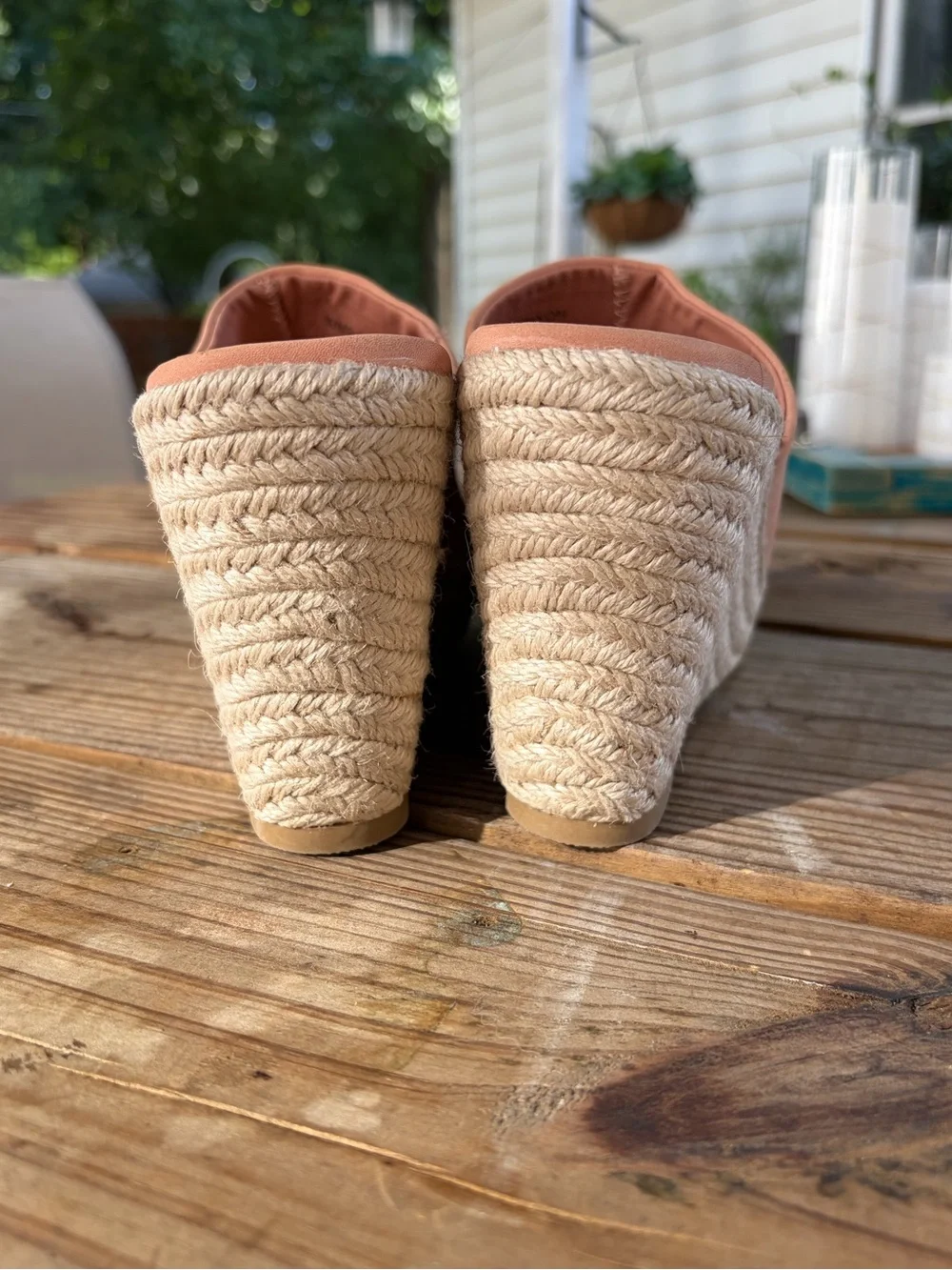 Dolce Vita Coral Suede Espadrille Wedge Mules